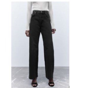 ZARA Women's Jeans Zw The 90´S Full Length in Black Size 10 NWT